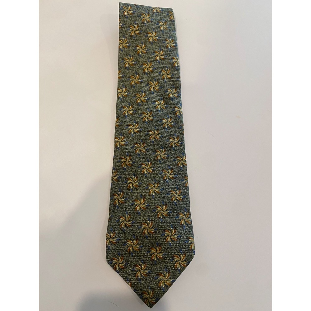 JHANE BARNES Mens Silk Tie Starburst Pattern Made in Japan